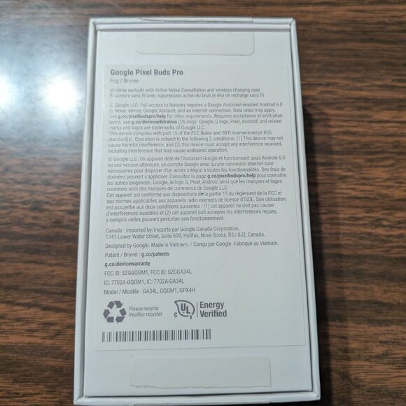 EUC Google Pixel Buds Pro (2022) color Fog - Picture 5 of 5